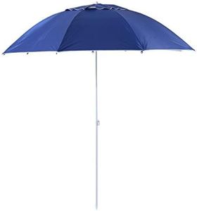 Outsunny Ombrellone Tenda Parasole 2 in 1 da Giardino Spiaggia Protezione UV 50 in Poliestere Ferro con Borsa di Trasporto 210x 222cm