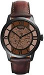 Fossil Men's Automatic Watch TOWNSMAN ME3098 Brown Genuine Imported, Braun