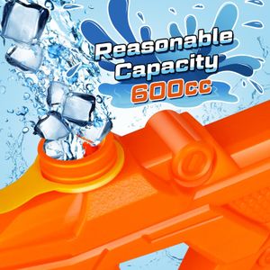 Quanquer Kids Water Pistols 3-Pack – 600ml Long Range Pump Soaker Toy
