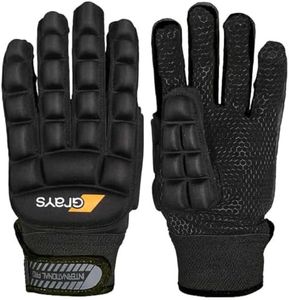 GRAYS Black Left Medium Outdoor Field Hockey Gloves | International Pro