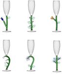 Ichendorf Botanica Set of 6 Optical Flutes