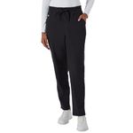 Hanes Comfort Fit Pants, Moisture-Wicking Healthcare Scrubs for Women, 3 Pockets, New Ebony, Medium