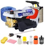 Woscher Car Washer High Pressure Gun Pressure Washer for Car, Pressure Adjustable Car Washing Pump for Car, Bike and Home Use Cleaning |18 Months Warranty | 2200 Watts | 160 Bars |