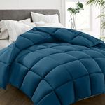 HYLEORY All Season California King Size Bed Comforter - Cooling Down Alternative Quilted Duvet Insert with Corner Tabs - Winter Warm - Machine Washable - Teal
