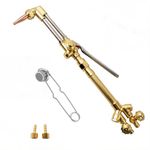 300 Series Cutting Torch, Cutting Attachment CA2460 315FC Torch Handle, Oxygen Acetylene Welding Cutting Torch with 1-101 Cutting Tip, Flint Striker V-style Cutting Outfit
