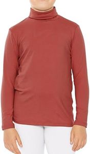 Oh So Soft Girl's Turtleneck Marsala Small