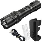 Nitecore P20i 1800 Lumen USB-C Rechargeable Strobe Ready Tactical Flashlight with LumenTac Battery Case