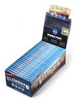 Elements Single Wide Rice Thin Cigarette Rolling Papers, Sugar Gum, 100 Count (Pack of 25)