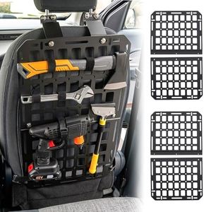 Maxzina Tactical Seat Back Molle Panel Compatible with 2022-2026 Ford Maverick Seat Back Organizer Rigid Molle Panels Tactical Gear Holder Storage Shelf 2025 Ford Maverick Accessories (4PCS)