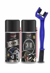 OBEROI'S TRADERS Bike Chain Lubricant and Chain Cleaner Spray With Cleaning Brush For Motorcycle and Bicycle (300 ml)