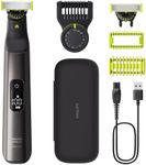 Norelco Philips OneBlade 360 Pro Face + Body Electric Beard Trimmer, Shaver & Bodygroomer, with 360 Blade Technology, 2X 360 Blade, 20-Length Adjustable Comb, Body Kit, & Travel Case, QP6552/90