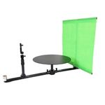 Digitek DRP 001 Portable 360° Rotating Camera Slider Spinning Photo Video Booth Spin Platform for Camera & Smartphone Video Photography with Remote Control