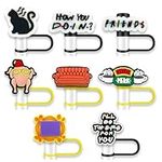 8Pcs Friend Straw Cover for Cup, 10