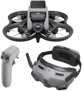 DJI Avata Explorer Combo - First-Person View Drone with Camera, UAV Quadcopter with 4K Stabilized Video, Super-Wide 155° FOV, Emergency Brake and Hover, Includes New RC Motion 2 and Goggles Integra