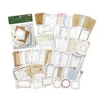 100 Pieces Vintage Scrapbooking Stickers, Photo Frame Paper Stickers Memo Pads Material Decals Adhesive Sticker for DIY Arts Crafts Scrapbooking Cards Album Planner Journal Notebook