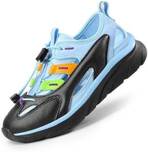 DREAM PAIRS Boys Girls Summer Outdoor Athletic Sport Sandals SDAS2401K Size 11 Little Kid BLUE/BLACK