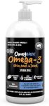 100% Pure Omega 3 Fish Oil for Dogs & Cats. Better Than Salmon Oil for Skin & Coat, Joint Function, Immune, Brain & Heart Health. Natural EPA + DHA Fatty Acids. Pet Food Supplement (Fish Oil, 32oz)