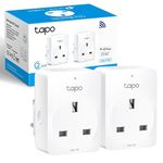 Tapo Smart Plug Wi-Fi Outlet, Works with Amazon Alexa & Google Home,Max 13A Wireless Smart Socket, Device Sharing, Without Energy Monitoring, Alexa Plug, No Hub Required,Tapo P100(2-pack)
