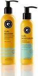 COCUNAT - Curly Method - Perfect Curls in 2 steps - Moisturizer Leave-in + Curl Booster - Moisturises, Nourishes, Strengthens, Eliminates Frizz and Detangles - 250ml+150ml