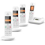 Gigaset E390A Quad Big Button Home Cordless Phone with Answer Machine, Nuisance Call Block and Hearing Aid Compatibility