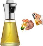 : GaoBangM 200ml Oil Sprayer Bottle,Vinegar Sprayer Dispenser,Dressing Spray Grilling Olive Oil Glass Bottle & 304 stainless steel, for Kitchen Cooking Salad Bread Baking BBQ (Cone)