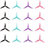 Gemfan Hurricane 51477 3-Blades PC Props Compatible 2206-2407 Brushless Motor for Popo RC Quadcopter FPV Racing Drone 16pcs 8CW 8CCW