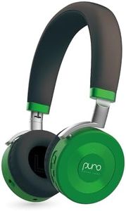 Puro Sound Labs JuniorJam Plus Volume Limiting Headphones for Kids, Safer Audio to Protect Hearing- Adjustable Bluetooth Headphones for Tablets, Smartphones, PCs- 22-Hour Battery Life- Green