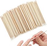 100 Pcs Orange Wood Nail Sticks Double Sided Multi Functional Cuticle Pusher Remover Manicure Pedicure Tool For Manicure Pedicure