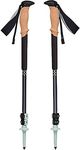 Black Diamond Pursuit Aluminum Trekking Poles - Collapsible & Adjustable, Charcoal-Foam Green, Small/Medium