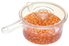 KitchenCraft Microwave Saucepan and Lid, BPA-Free Plastic Microwave Saucepan, 900 ml, Transparent