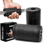 DMoose Fitness Dumbbell Grips for Hands - High-Density Silicone, Non-Slip Bar Grips for Weightlifting - Thick Gym Grips for Enhanced Muscles & Grip Strength - Barbell Grips Fit All Standard Barbells