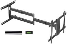 Charmount Long Arm TV Wall Mount for Most 32-82 Inch TVs, 47.2 Inch Long Extension TV Mount Swivel, Extend & Tilt Corner Wall Mount TV Bracket, Support Tv Mural, 100Lbs, Max VESA 600x400mm, 18” Studs