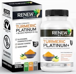 Renew Actives Turmeric Platinum - Antioxidant Source & Liver Protectant - Promotes Digestive Health, & Overall Well-Being - 120 Capsules