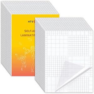 HTVRONT Self-Adhesive Laminating Sheets-50 Sheets 9 X 12 Inches Self Laminating Sheets, No Machine Needed Clear Laminating Sheets