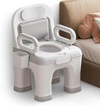 AKIMRABY Bedside Commode, Upgraded 