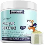 Wonder Paws Dental Powder for Dogs – Teeth Cleaning & Dental Care Made Easy – Removes Plaque, Tarter, Stains & Freshens Breath – Plaque & Tartar Remover for Dogs of All Ages – 60 Scoops