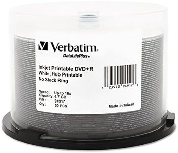 DVD+R 4.7GB 50Pk White Wide Inkjet 16x