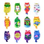 Cats vs Pickles - 12-Pack Assortment #14 Gold Wave 4'' Cuddly Collectible Bean Plush Toy Collect These as Stocking Stuffers, Fidget Toys, or Sensory Toys Great for Kids, Boys, & Girls!, (V1002-02)
