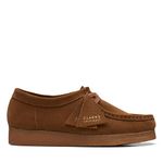 Clarks Wallabee, Women's Oxford Fabric, Suede Cola, 5 UK