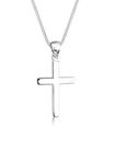 Elli Women 925 Sterling Silver Xilion Cut Pendant Necklace, 45 cm