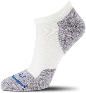 FITS Light Runner, Low Cut Sock for Men and Women, Made with Merino Wool, Breathable, Lightweight, Whole Foot Comfort, Athletic Performance Sock, Natural, Small