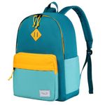 Chase Chic Kids Backpack for Boys - 17 inch School Backpacks for Toddler Girls Fits 6 to 12 Years Old - Lightweight Water Resistant Preschool Bookbag for Travel Daycare (Green Blue)