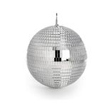 Mirror Disco Ball | Hanging Silver Glitter Ball | Disco Light Effect | Parties & Gatherings | Lightweight Mirror Decoration | Decorative Item for DJ, Weddings, Party, Ballroom Dancing, Bars (20cm)