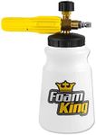 Foam King™ Foam Cannon Pressure Washer, Soap Cannon Pressure Washer, Car Wash Foam Gun Sprayer - Wide Neck, Wide Base, Heavy Duty Pressure Washer Foam Soap Dispenser, Car Detailing Snow Foam Blaster