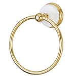 KINGSTON BRASS BA1114PB Victorian 6" Towel Ring, Polished Brass