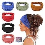GILI 6 Pack Wide Headbands for Wome