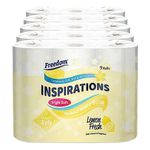 Freedom Inspirations Quilted 3 Ply Scented Toilet Paper 45 Rolls (Lemon)