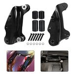 AUFER Black 4-Point Docking Hardware Kits and Docking Hardware Covers Caps Compatible with for Touring Road King Road Glide Street Glide Electra Glide 2009-2013