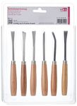 Efco 1815106 Carving Chisel Set 6 Parts 16 cm, Wood, Brown, 20 x 10 x 4 cm