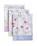 Maison d' Hermine Kitchen Towel 100% Cotton 50cm x 70cm Kitchtowels Easter Table Dishcloths for Cleaning, Dining, Buffet Parties & Wedding Use, Summer Floral - Spring/Summer (Set of 3)